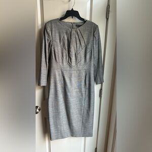 Karen Millen Gray Long Sleeve Dress